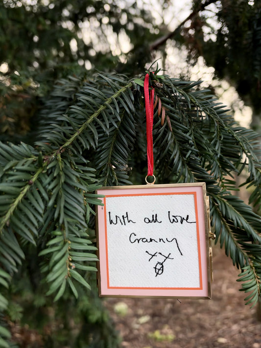Embroidered Christmas Decoration