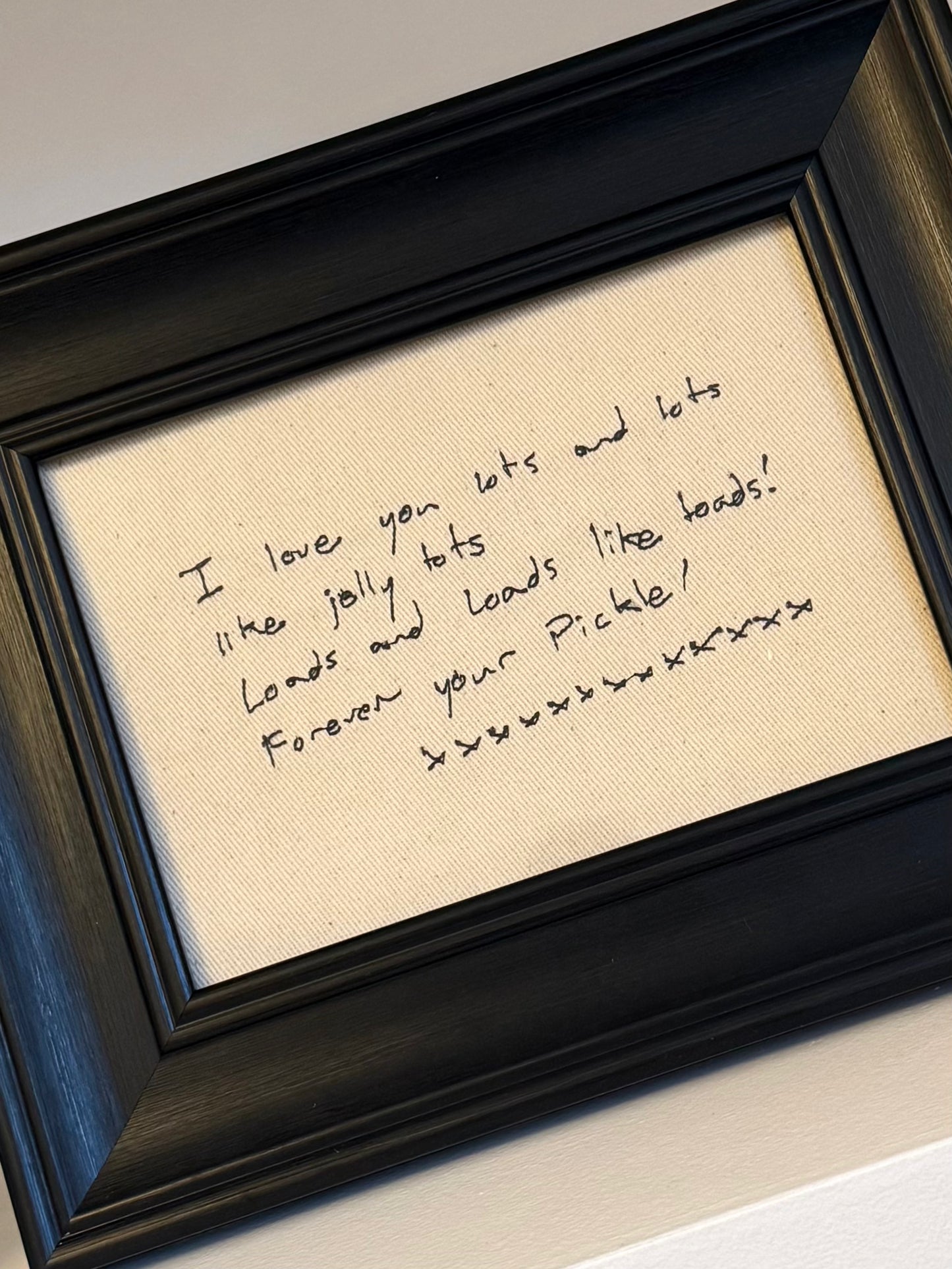 Embroidered Note