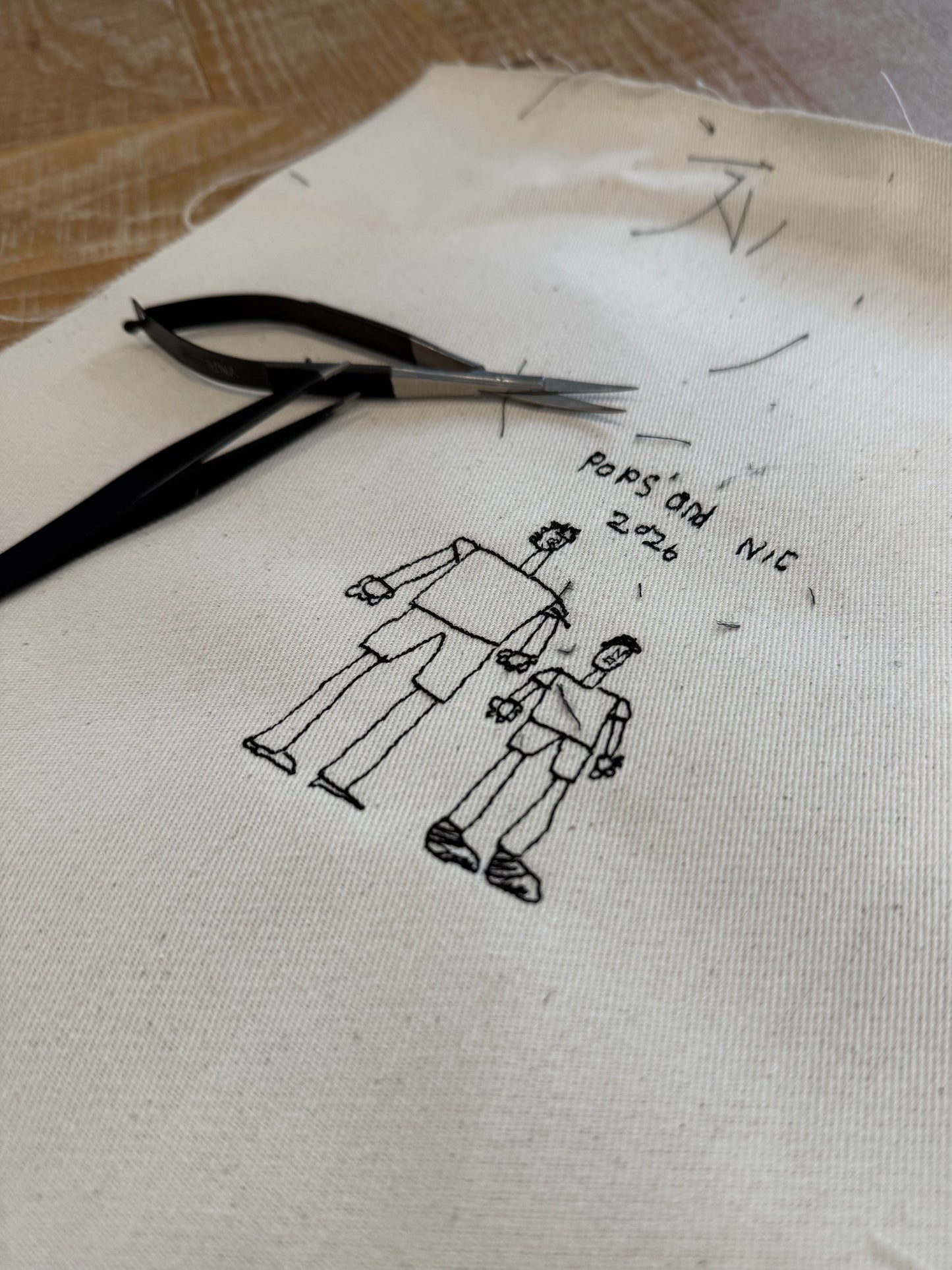 Embroidered Drawing