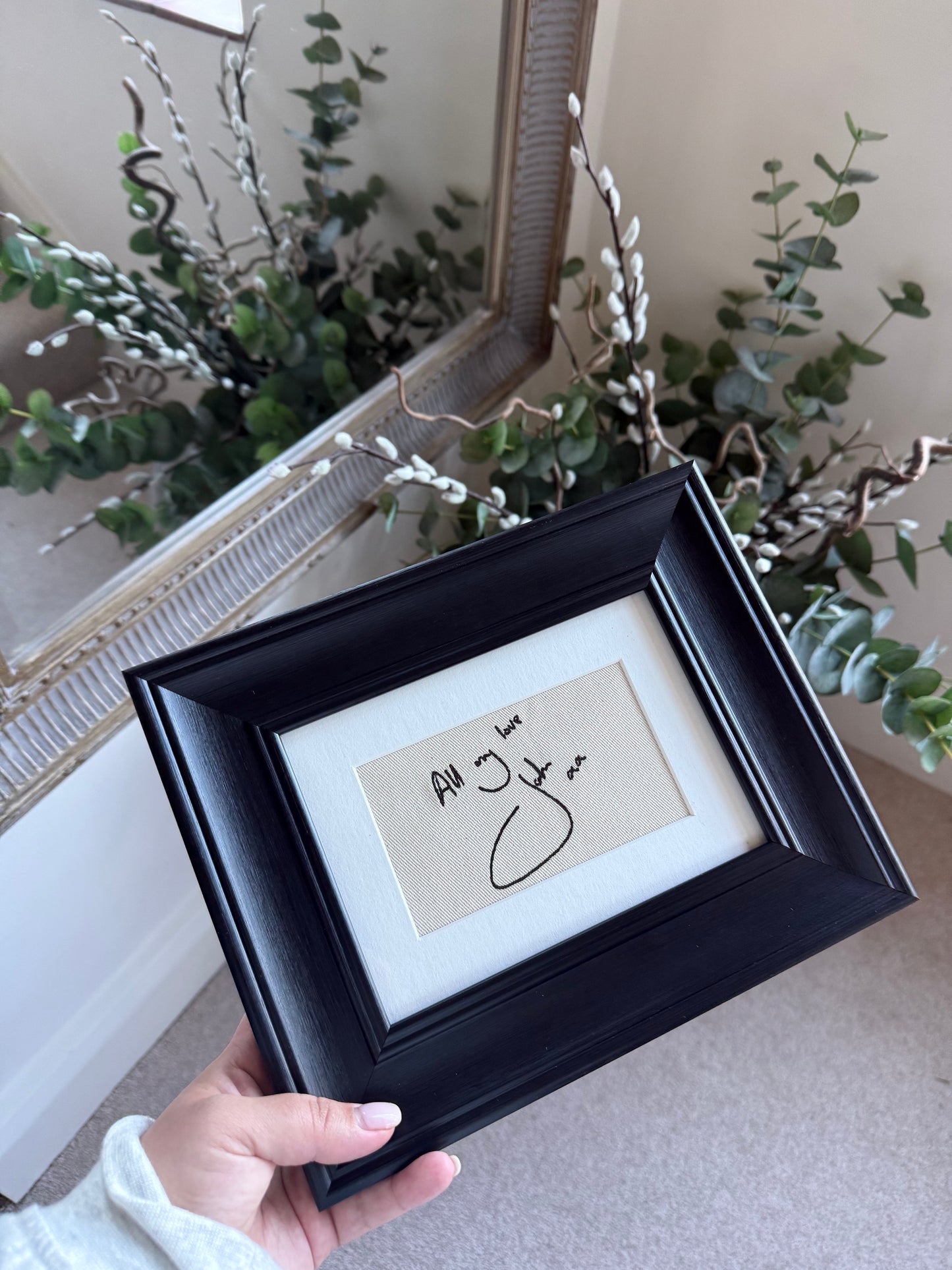 Embroidered Note