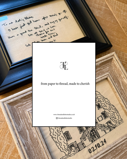 Thread & Letter Gift Card